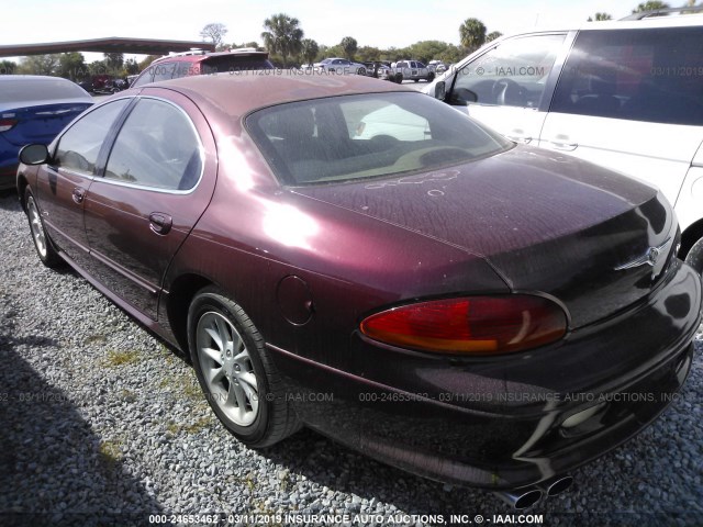 2C3HC56G9YH154651 - 2000 CHRYSLER LHS BURGUNDY photo 3