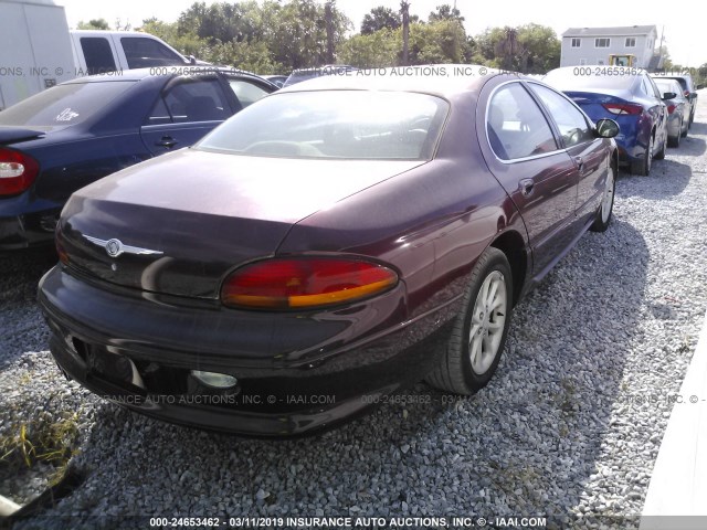 2C3HC56G9YH154651 - 2000 CHRYSLER LHS BURGUNDY photo 4