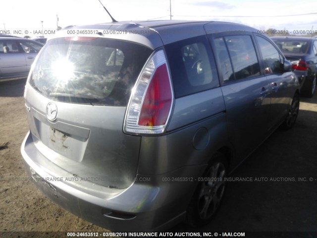 JM1CR2WL2A0362428 - 2010 MAZDA 5 SILVER photo 4