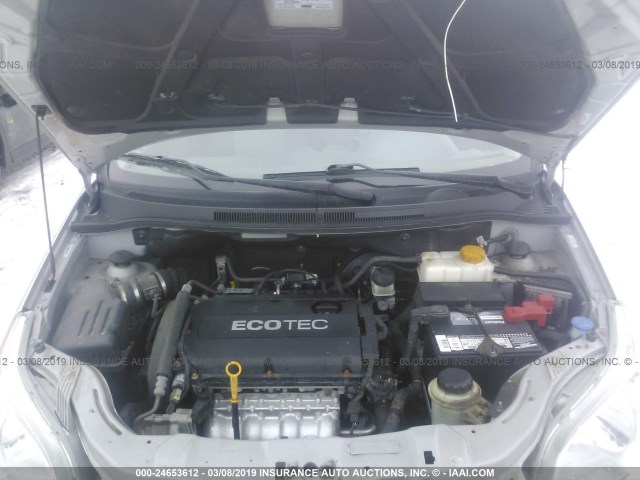 KL1TD66E29B376912 - 2009 CHEVROLET AVEO LS/LT GRAY photo 10