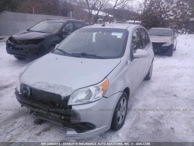 KL1TD66E29B376912 - 2009 CHEVROLET AVEO LS/LT GRAY photo 2
