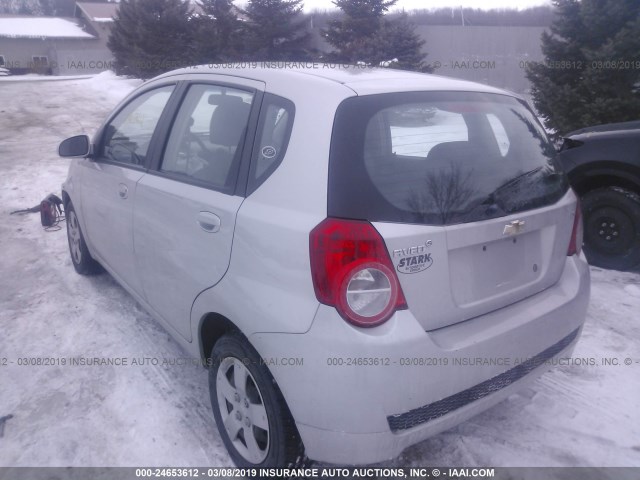 KL1TD66E29B376912 - 2009 CHEVROLET AVEO LS/LT GRAY photo 3