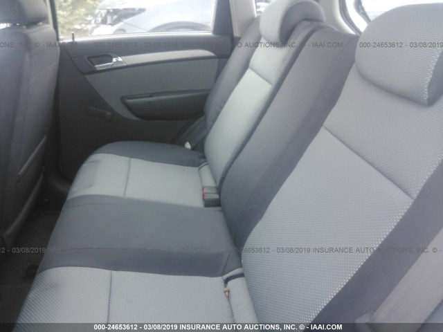 KL1TD66E29B376912 - 2009 CHEVROLET AVEO LS/LT GRAY photo 8