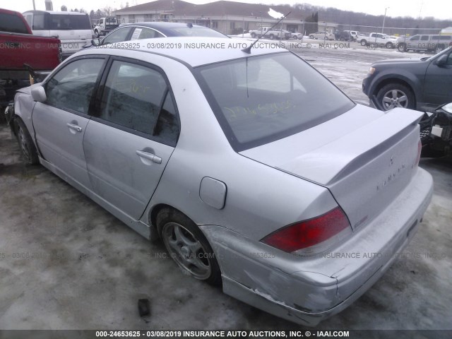 JA3AJ86E92U069041 - 2002 MITSUBISHI LANCER OZ RALLY SILVER photo 3