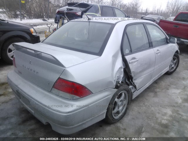 JA3AJ86E92U069041 - 2002 MITSUBISHI LANCER OZ RALLY SILVER photo 4