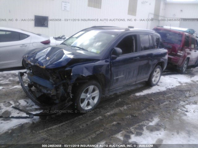 1C4NJDBBXCD650475 - 2012 JEEP COMPASS SPORT BLUE photo 2