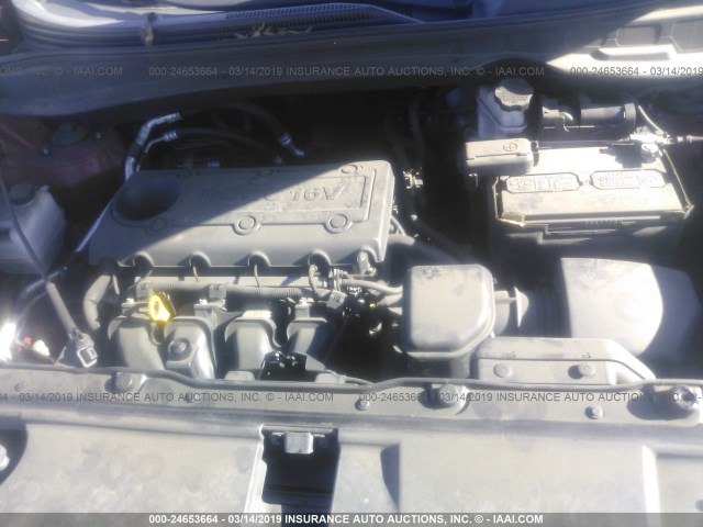 KM8JU3AC6AU110494 - 2010 HYUNDAI TUCSON GLS/LIMITED წითელი ფოტო 10