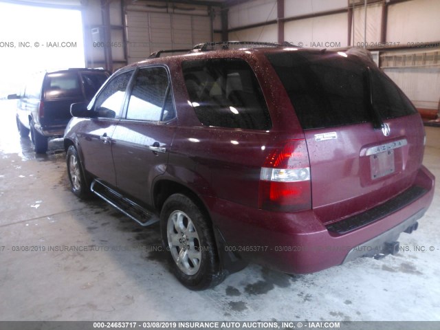 2HNYD18672H522980 - 2002 ACURA MDX TOURING RED photo 3