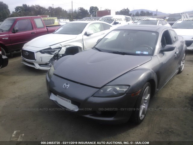 JM1FE173860204801 - 2006 MAZDA RX8 GRAY photo 2