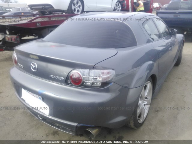 JM1FE173860204801 - 2006 MAZDA RX8 GRAY photo 4