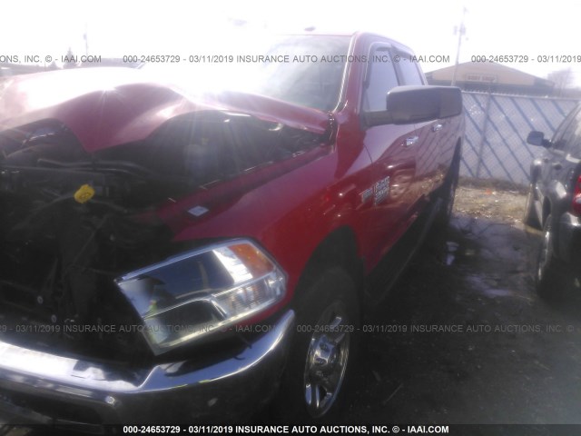 3C6TR5JT6EG187022 - 2014 RAM 2500 SLT RED photo 2