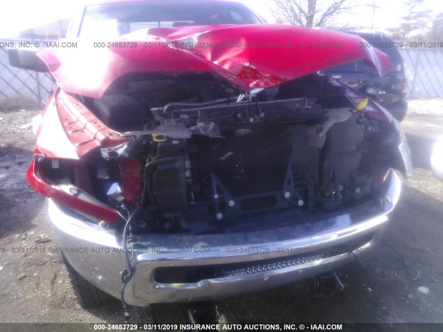 3C6TR5JT6EG187022 - 2014 RAM 2500 SLT RED photo 6