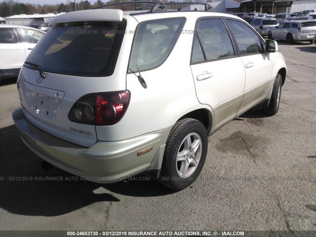 JT6GF10UXX0028511 - 1999 LEXUS RX 300 WHITE photo 4