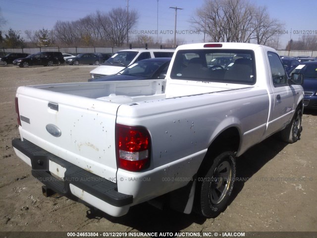 1FTYR10E59PA18217 - 2009 FORD RANGER WHITE photo 4