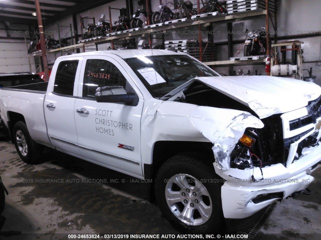 1GCVKREC7FZ316023 - 2015 CHEVROLET SILVERADO K1500 LT WHITE photo 1