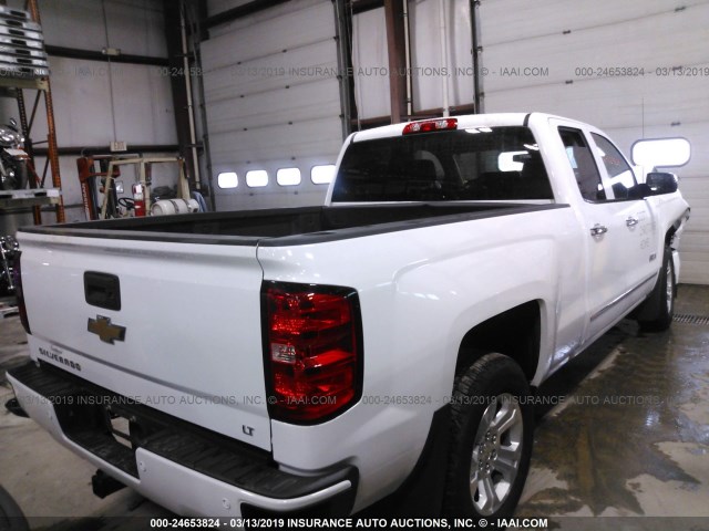 1GCVKREC7FZ316023 - 2015 CHEVROLET SILVERADO K1500 LT WHITE photo 4