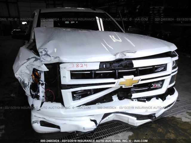 1GCVKREC7FZ316023 - 2015 CHEVROLET SILVERADO K1500 LT WHITE photo 6