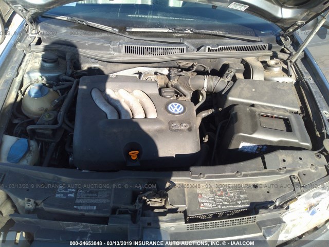 3VWSK69M13M052523 - 2003 VOLKSWAGEN JETTA GLS GRAY photo 10