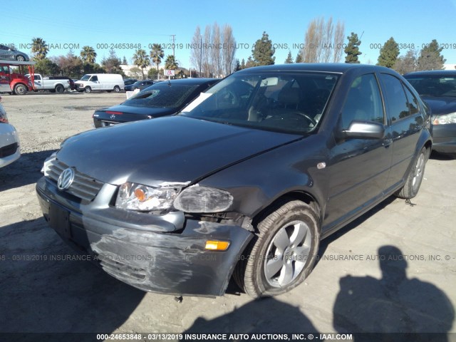 3VWSK69M13M052523 - 2003 VOLKSWAGEN JETTA GLS GRAY photo 2