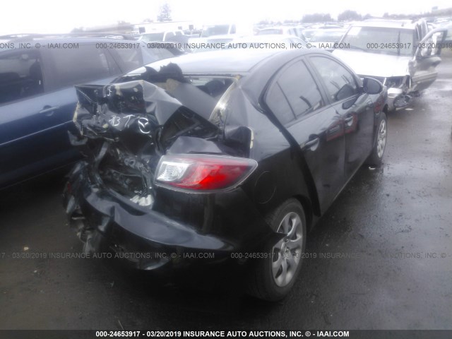 JM1BL1UFXC1606425 - 2012 MAZDA 3 I BLACK photo 4