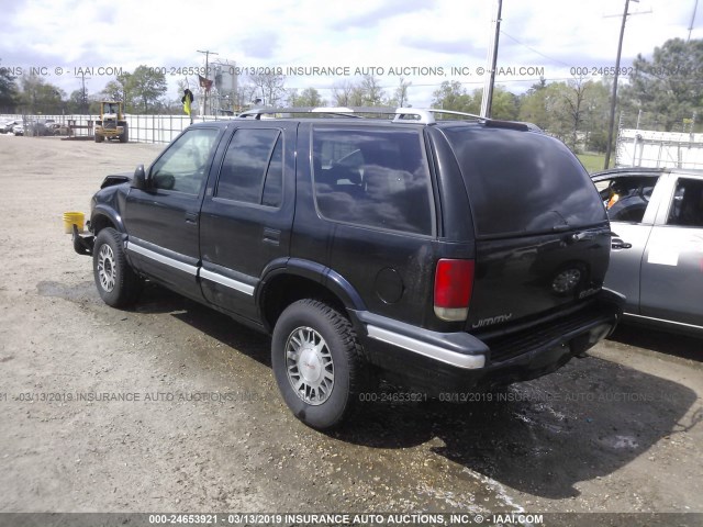 1GKDT13W6S2527860 - 1995 GMC JIMMY BLACK photo 3