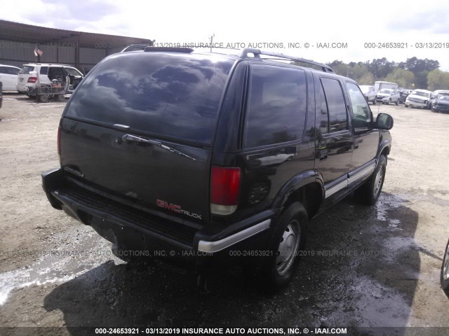 1GKDT13W6S2527860 - 1995 GMC JIMMY BLACK photo 4