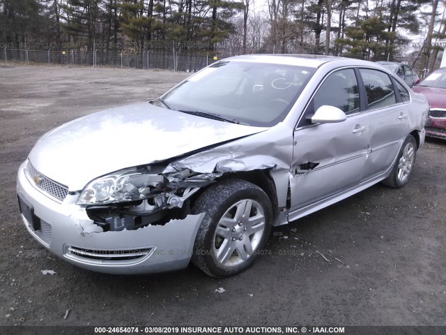 2G1WB5E33E1163296 - 2014 CHEVROLET IMPALA LIMITED LT SILVER photo 2