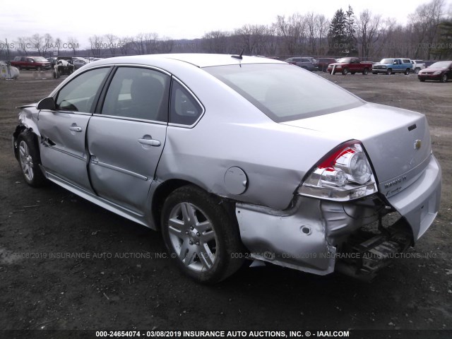 2G1WB5E33E1163296 - 2014 CHEVROLET IMPALA LIMITED LT SILVER photo 3