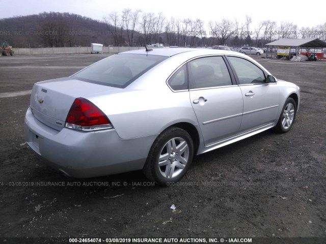 2G1WB5E33E1163296 - 2014 CHEVROLET IMPALA LIMITED LT SILVER photo 4