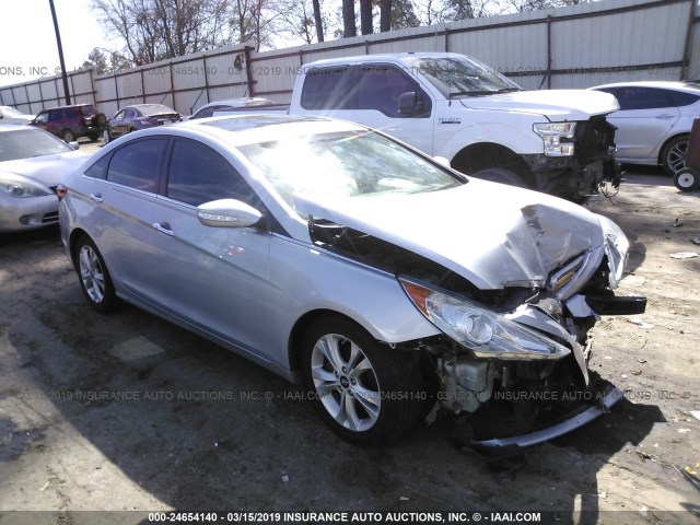 5NPEC4AC5BH013412 - 2011 HYUNDAI SONATA SE/LIMITED SILVER photo 1