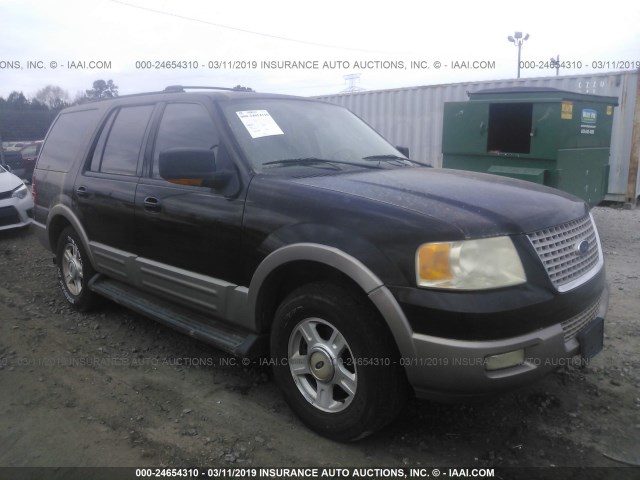 1FMPU17L03LB42503 - 2003 FORD EXPEDITION EDDIE BAUER BLACK photo 1