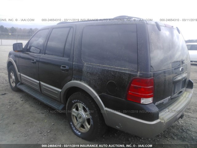 1FMPU17L03LB42503 - 2003 FORD EXPEDITION EDDIE BAUER BLACK photo 3