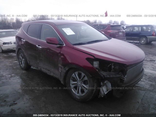 5XYZTDLB0FG244284 - 2015 HYUNDAI SANTA FE SPORT  RED photo 1