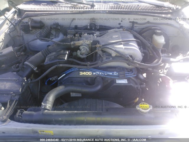 5TEHN72N62Z130986 - 2002 TOYOTA TACOMA DOUBLE CAB 银色 照片 10