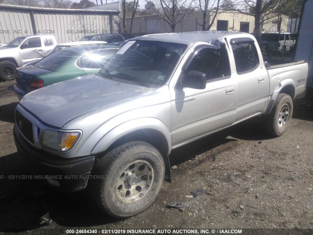5TEHN72N62Z130986 - 2002 TOYOTA TACOMA DOUBLE CAB 银色 照片 6