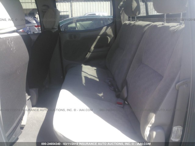 5TEHN72N62Z130986 - 2002 TOYOTA TACOMA DOUBLE CAB 银色 照片 8