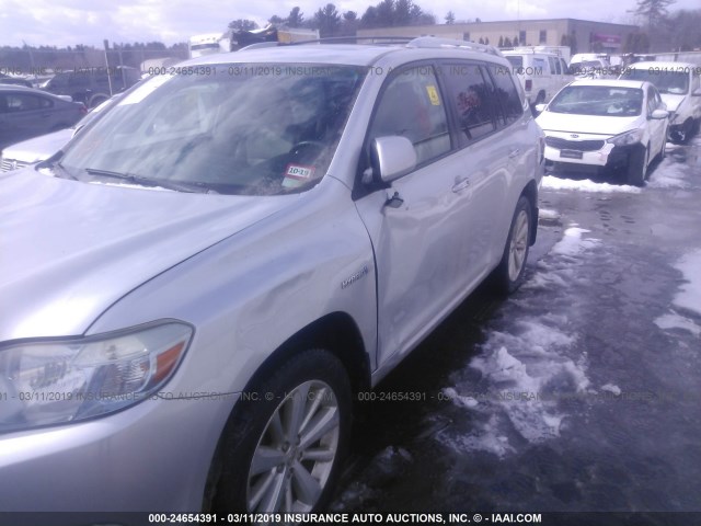 JTEEW44A382002657 - 2008 TOYOTA HIGHLANDER HYBRID LIMITED SILVER photo 6