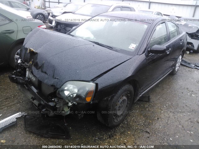 4A32B3FFXAE018538 - 2010 MITSUBISHI GALANT ES/SE BLACK photo 2