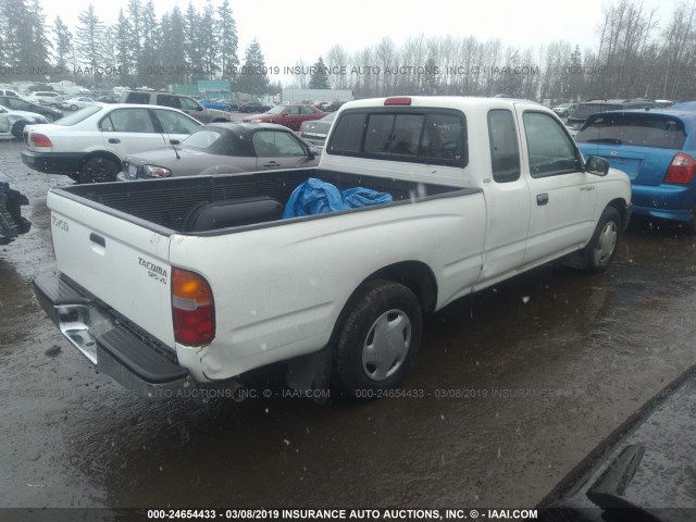 4TAVN52N5WZ092073 - 1998 TOYOTA TACOMA XTRACAB WHITE photo 4