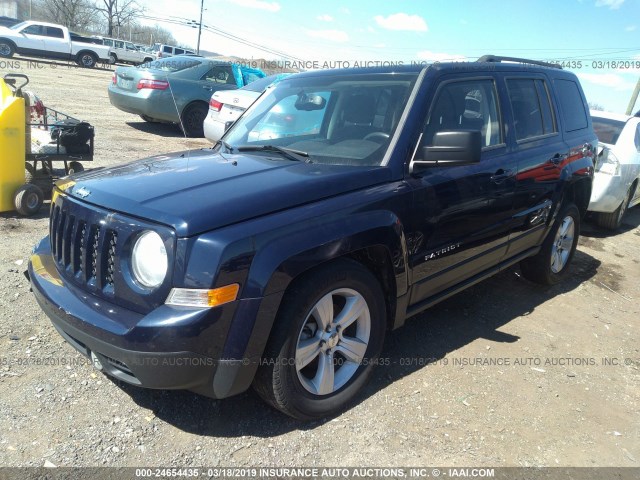 1C4NJRFB3DD140428 - 2013 JEEP PATRIOT LATITUDE BLUE photo 2