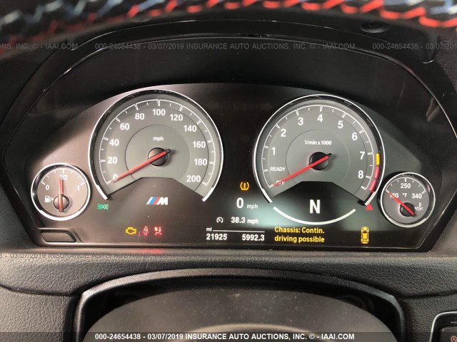 WBS3R9C5XGK336731 - 2016 BMW M4 YELLOW photo 7