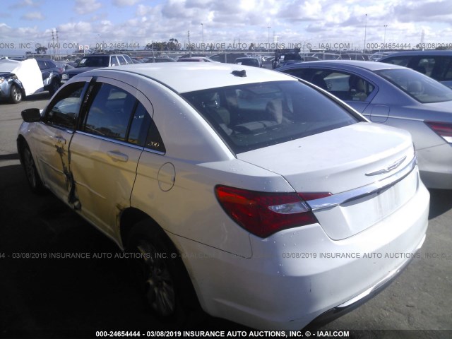 1C3CCBAB5CN191426 - 2012 CHRYSLER 200 LX WHITE photo 3