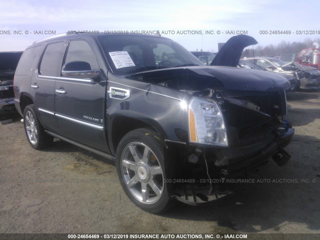 1GYFC43539R158545 - 2009 CADILLAC ESCALADE HYBRID BLACK photo 1