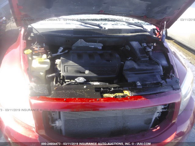 1B3HB48B47D509362 - 2007 DODGE CALIBER SXT RED photo 10