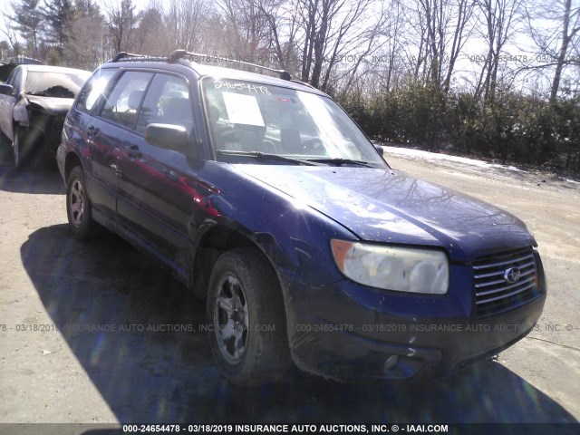 JF1SG63686H741701 - 2006 SUBARU FORESTER 2.5X Dark Blue photo 1