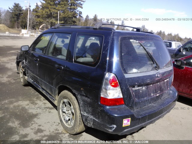 JF1SG63686H741701 - 2006 SUBARU FORESTER 2.5X Dark Blue photo 3