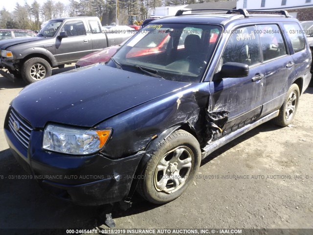 JF1SG63686H741701 - 2006 SUBARU FORESTER 2.5X Dark Blue photo 6