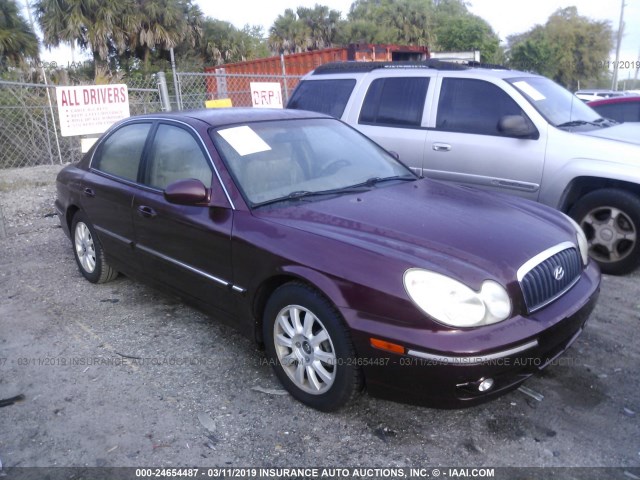 KMHWF35H95A129649 - 2005 HYUNDAI SONATA GLS/LX MAROON photo 1