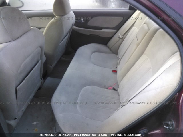 KMHWF35H95A129649 - 2005 HYUNDAI SONATA GLS/LX MAROON photo 8