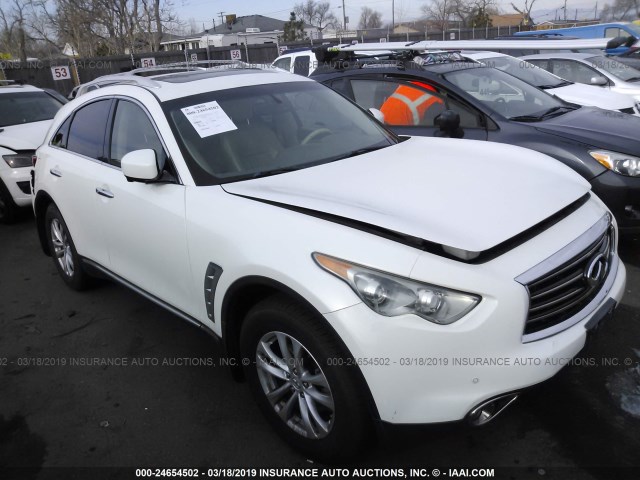 JN8AS1MW6CM152305 - 2012 INFINITI FX35 WHITE photo 1